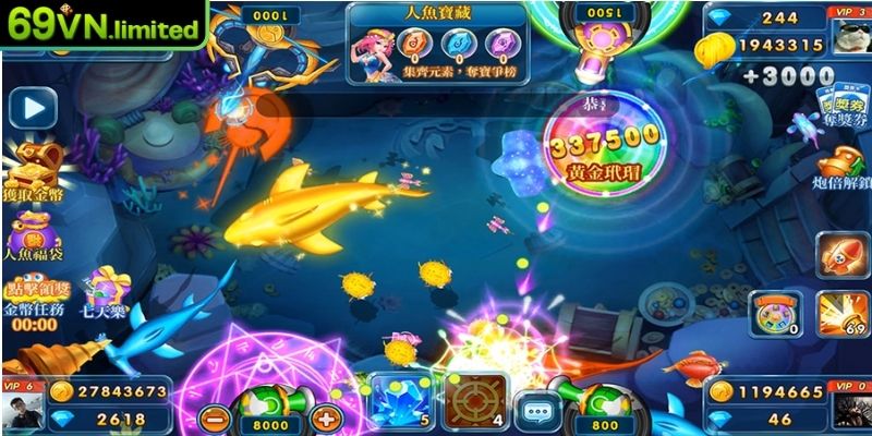 Game Bắn Cá Online Ăn Tiền Thật 69VN Rút Vốn Siêu Nhanh 2 Bắn cá long vương quen thuộc